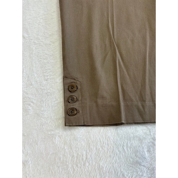Studio Works women’s Brown cropped capri dress pants high waters size 10 - Picture 4 of 7